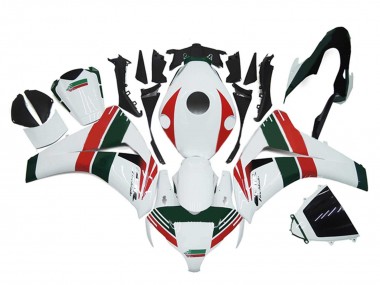 2008-2011 Honda CBR1000RR Motorcycle Fairings - White Red Dark Green UK