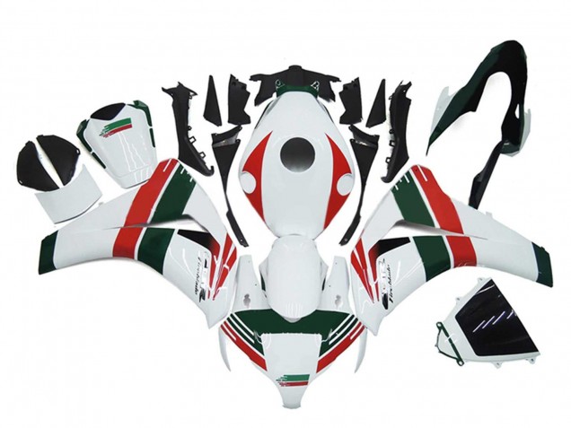 2008-2011 Honda CBR1000RR Motorcycle Fairings - White Red Dark Green UK