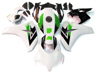 2008-2011 Honda CBR1000RR Motorcycle Fairing - White Green Glossy Black UK