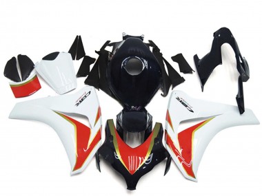 2008-2011 Honda CBR1000RR Motorcycle Fairing - White Red Glossy Black UK
