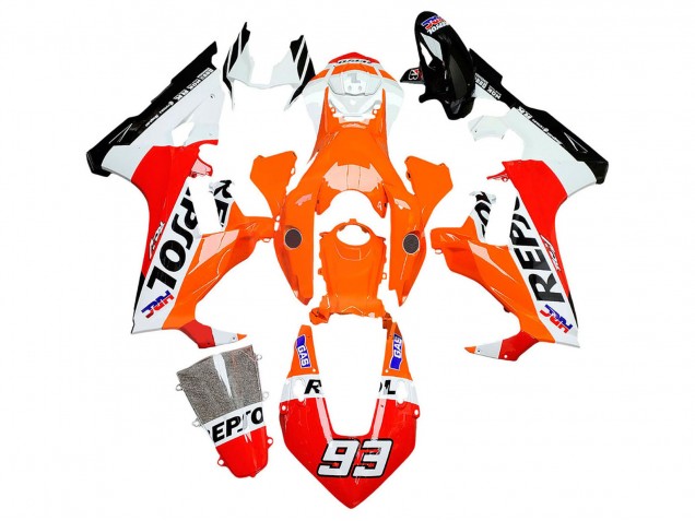 2017-2023 Honda CBR1000RR Motorcycle Fairings - White Orange Red Glossy Black HRC Repsol 93 UK
