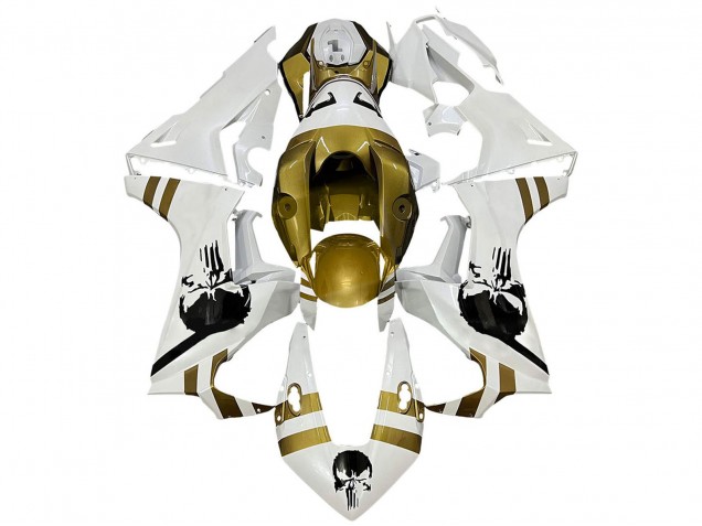 2017-2023 Honda CBR1000RR Motorcycle Fairings - White Dark Gold UK