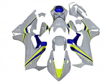 2017-2023 Honda CBR1000RR Motorcycle Fairings - White Yellow Blue UK