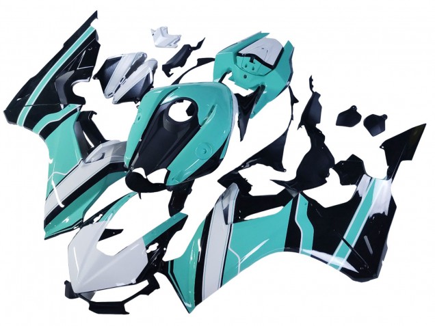 2017-2023 Honda CBR1000RR Motorcycle Fairings - White Light Blue Glossy Black UK
