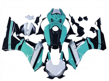2017-2023 Honda CBR1000RR Motorcycle Fairings - White Light Blue Glossy Black UK