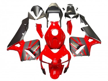 2003-2004 Honda CBR600RR Motorcycle Fairings - Red Matte Black Racing UK