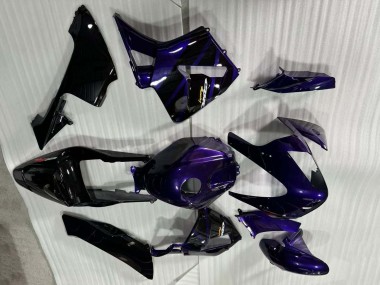 2003-2004 Honda CBR600RR Motorcycle Fairings - Dark Blue Glossy Black UK