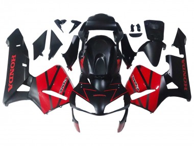 2003-2004 Honda CBR600RR Motorcycle Fairings - Red Glossy Black Matte Black UK