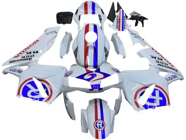 2003-2004 Honda CBR600RR Motorcycle Fairings - White Red Blue UK