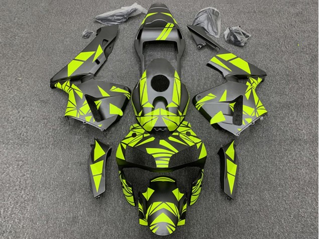 2003-2004 Honda CBR600RR Motorcycle Fairings - Yellow Matte Black UK
