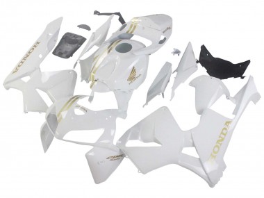 2005-2006 Honda CBR600RR Motorcycle Fairings - White Gold UK