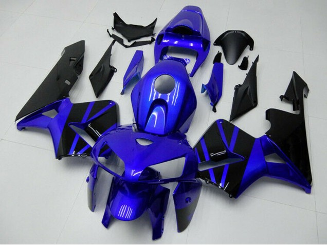 2005-2006 Honda CBR600RR Motorcycle Fairing - Blue Black UK