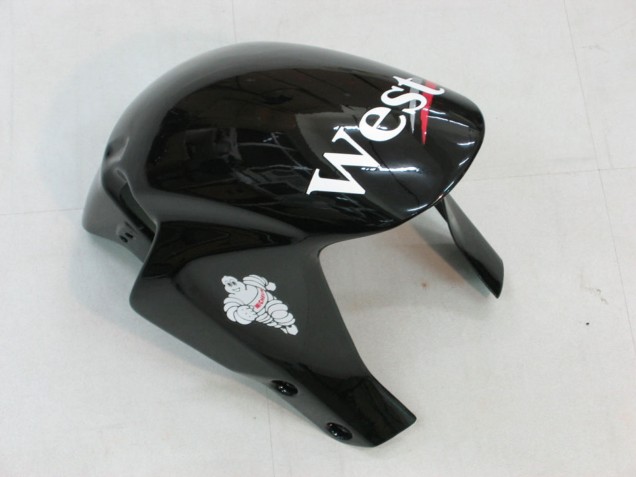 2005-2006 Honda CBR600RR Motorcycle Fairings - Glossy Black White West UK