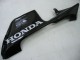 2005-2006 Honda CBR600RR Motorcycle Fairings - Glossy Black Grey Flame UK