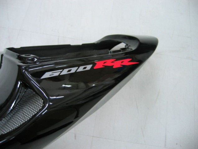 2005-2006 Honda CBR600RR Motorcycle Fairings - Glossy Black Grey Flame UK