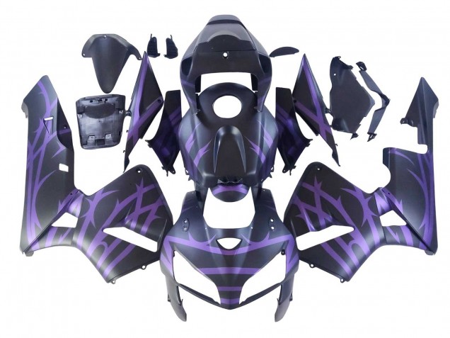 2005-2006 Honda CBR600RR Motorcycle Fairings - Matte Black Purple UK