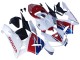 2005-2006 Honda CBR600RR Motorcycle Fairing - White Red Blue HRC UK