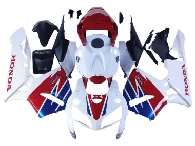 2005-2006 Honda CBR600RR Motorcycle Fairing - White Red Blue HRC UK