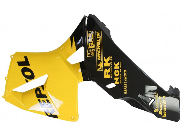2005-2006 Honda CBR600RR Motorcycle Fairings - Yellow Black Repsol UK