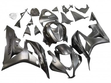 2007-2008 Honda CBR600RR Motorcycle Fairing - Silver Glossy Black UK