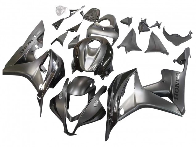 2007-2008 Honda CBR600RR Motorcycle Fairing - Silver Glossy Black UK