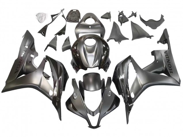 2007-2008 Honda CBR600RR Motorcycle Fairing - Silver Glossy Black UK
