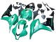 2007-2008 Honda CBR600RR Bike Fairings - Green Glossy Black UK