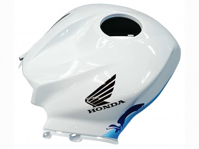 2007-2008 Honda CBR600RR Motorcycle Fairings - White Light Blue Glossy Black UK