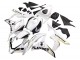 2007-2008 Honda CBR600RR Motorcycle Fairing - White Gold Glossy Black Playboy UK