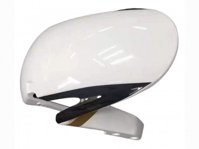 2007-2008 Honda CBR600RR Motorcycle Fairing - White Gold Glossy Black Playboy UK