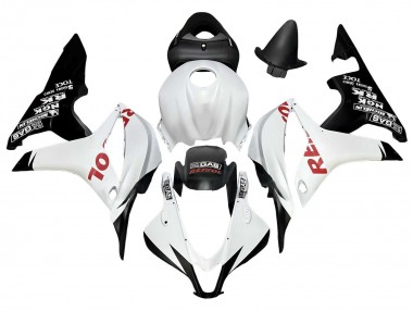 2007-2008 Honda CBR600RR Motorcycle Fairings - White Matte Black Red Repsol UK