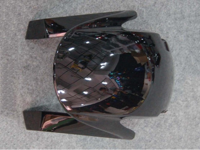 2007-2008 Honda CBR600RR Motorcycle Fairings - Glossy Black Orange Flame UK