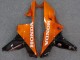 2007-2008 Honda CBR600RR Motorcycle Fairings - Glossy Black Orange Flame UK