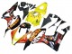 2007-2008 Honda CBR600RR Motorcycle Fairings - Yellow Orange Glossy Black Rossi Repsol UK