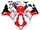 2007-2008 Honda CBR600RR Motorcycle Fairing - White Red Glossy Black UK