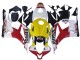 2007-2008 Honda CBR600RR Motorcycle Fairings - White Yellow Red Repsol HRC UK