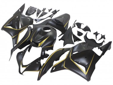 2009-2012 Honda CBR600RR Motorcycle Fairings - Matte Black Gold UK