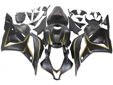2009-2012 Honda CBR600RR Motorcycle Fairings - Matte Black Gold UK