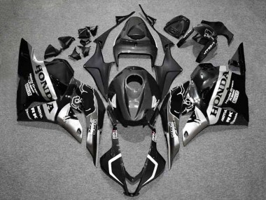 2009-2012 Honda CBR600RR Motorcycle Fairings - Silver Glossy Black HRC UK
