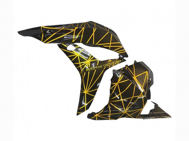 2009-2012 Honda CBR600RR Motorcycle Fairings - Gold Glossy Black UK