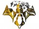 2009-2012 Honda CBR600RR Motorcycle Fairings - Gold Glossy Black UK