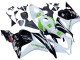 2009-2012 Honda CBR600RR Motorcycle Fairings - White Green Glossy Black Hannspree UK