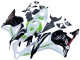 2009-2012 Honda CBR600RR Motorcycle Fairings - White Green Glossy Black Hannspree UK
