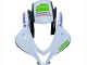 2009-2012 Honda CBR600RR Motorcycle Fairings - White Green Glossy Black Hannspree UK