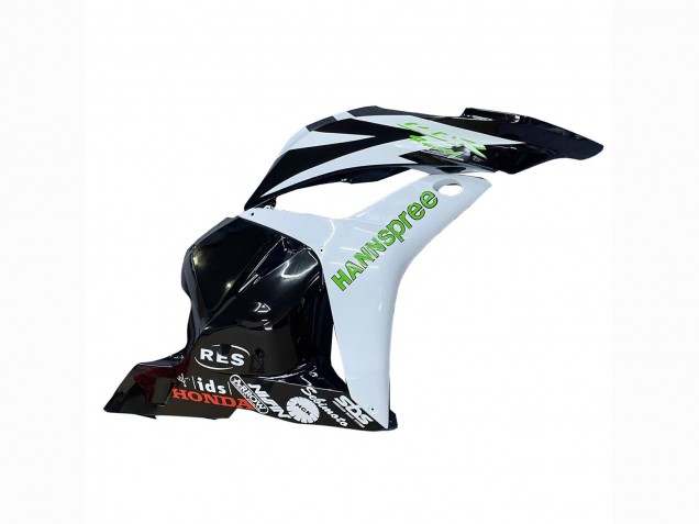 2009-2012 Honda CBR600RR Motorcycle Fairings - White Green Glossy Black Hannspree UK