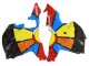 2009-2012 Honda CBR600RR Motorcycle Fairings - Black Multicolor MoviStar UK
