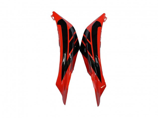 2009-2012 Honda CBR600RR Motorcycle Fairings - Red Glossy Black Matte Black Stripe UK