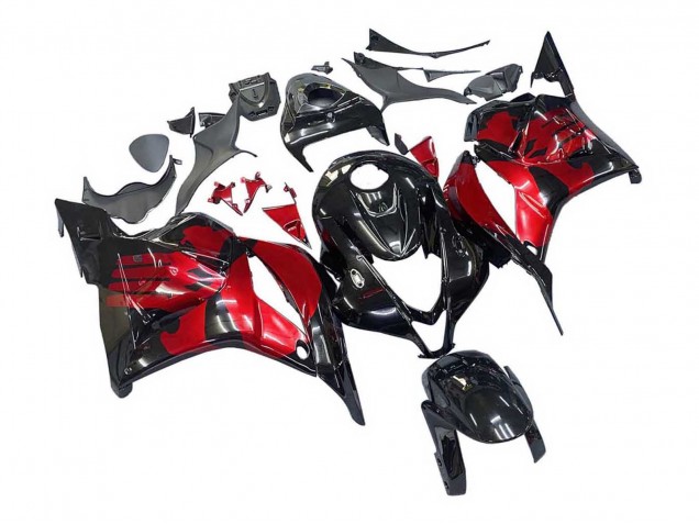 2009-2012 Honda CBR600RR Motorcycle Fairings - Red Glossy Black UK