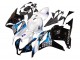 2009-2012 Honda CBR600RR Motorcycle Fairings Kit - White Blue Glossy Black UK