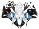 2009-2012 Honda CBR600RR Motorcycle Fairings Kit - White Blue Glossy Black UK